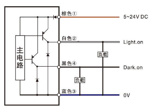 直流4线式PNP输出原理图